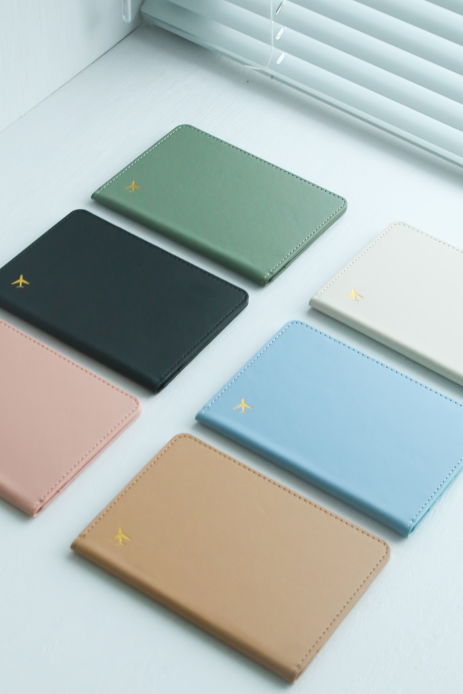 1pc Slim Faux Leather Passport Holder, RFID Blocking, Lightweight, Foldable, Travel Wallet with Vaccine Card Pocket, Dry Clean, Basic Style for Vacation Essentials