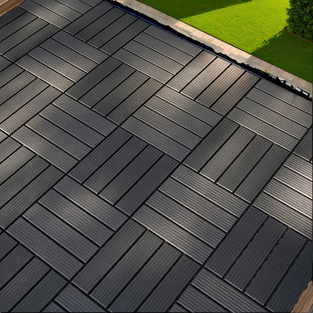 andiamo Terra Sol Terrastegels kliksysteem - kunststof platen buiten voor balkon - terrasvloer buiten - balkon vloerbedekking weerbestendig - kunststof plaat binnen 1 vierkante meter groen