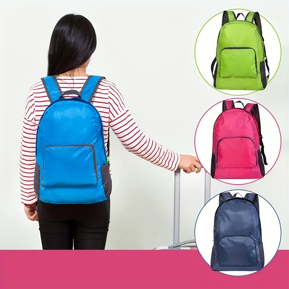 Foldable Backpack and Small Storage Bag Set