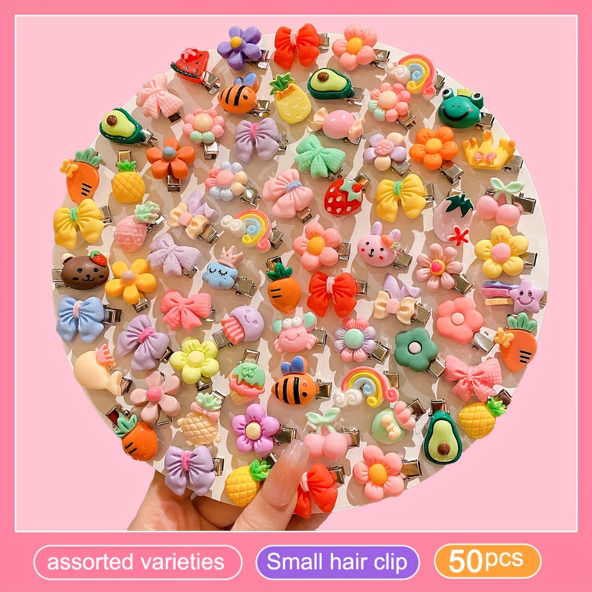 TEMU 1pc Of 50 Random Cute Cartoon Duckbill Hair