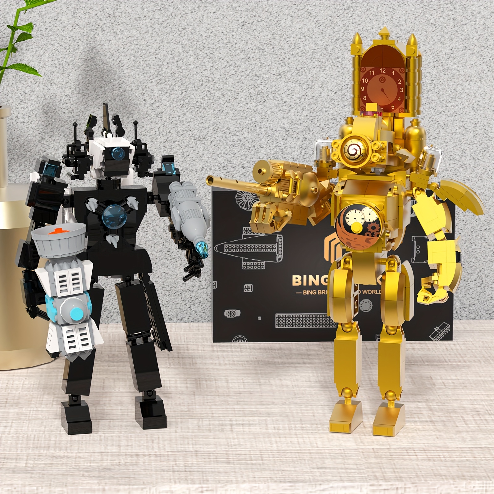 Titan Clockman Robot Building Block Set with Movable Joints