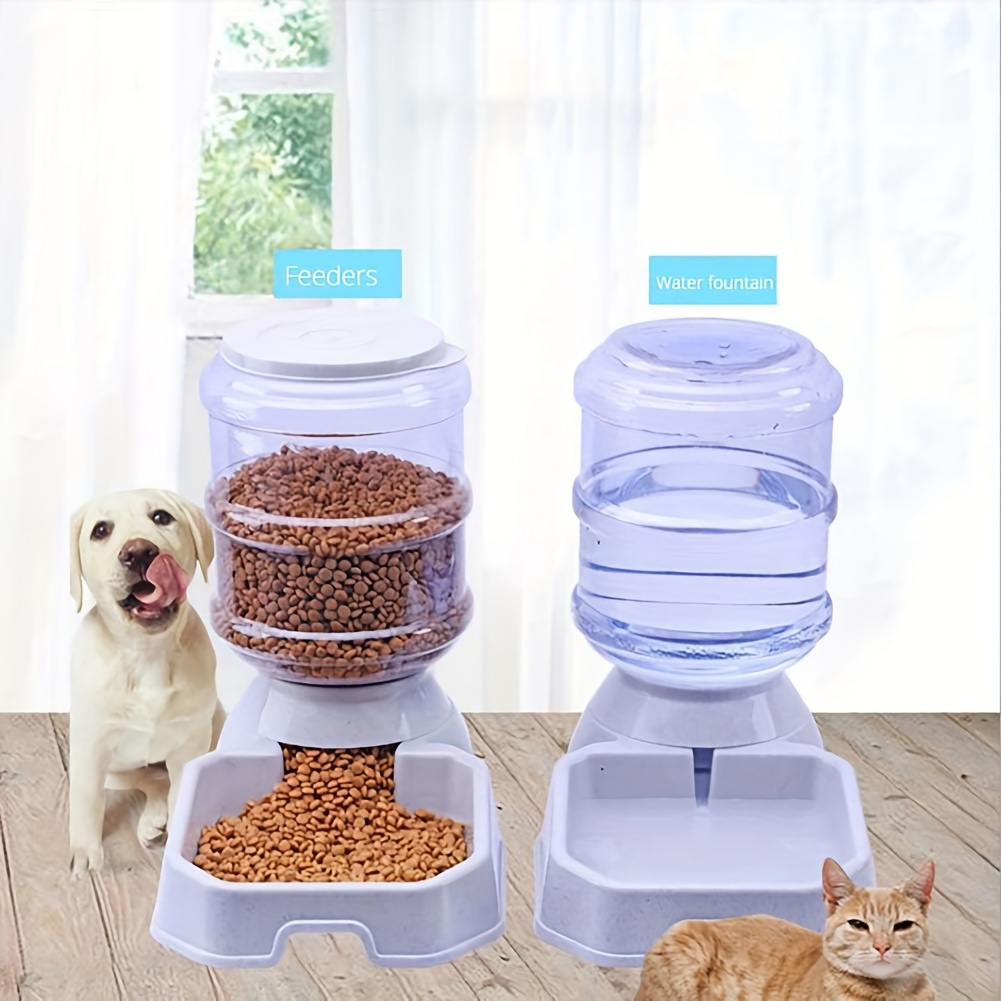 

Swaeazr Automatic Pet Feeder And Water Dispenser, Polypropylene, Uncharged, No Battery Required