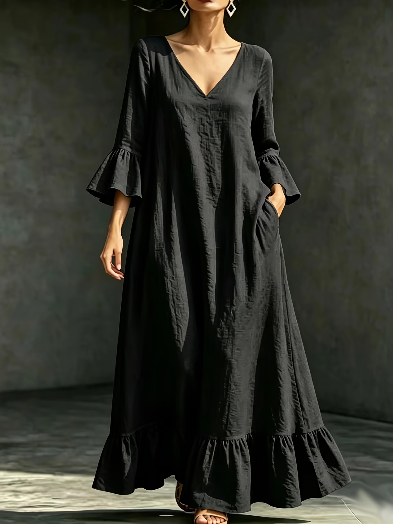 black tent dress sold on Temu United States Red Heels With Black Liana black thisweek Color:Grayish Blue Make sure that you