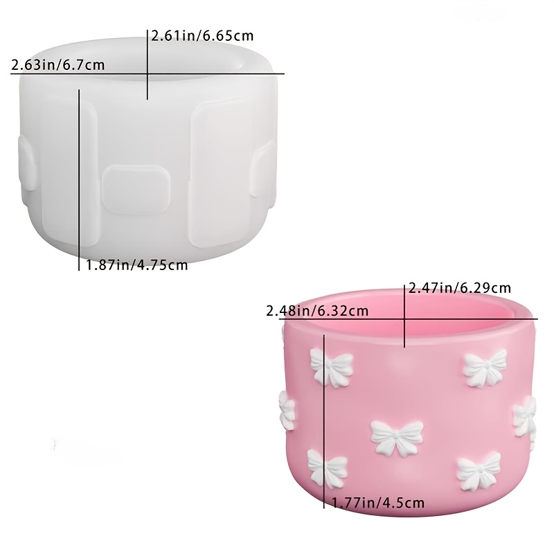 Image of Resin Mold For Round Ring Storage Jars, Silicone Molds For Candles, Cups, Plaster Ornaments, And Epoxy Molds