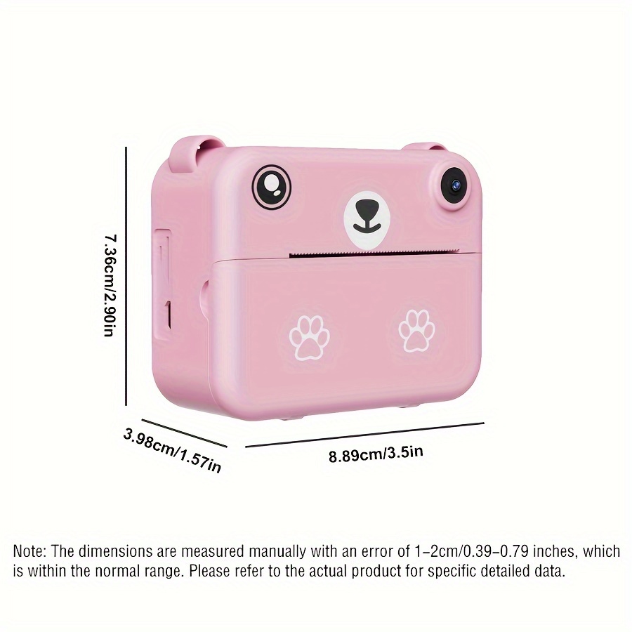 Kids Mini Portable Instant Thermal Printing Camera with 1080P HD