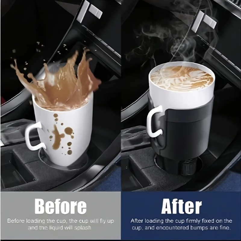 adjustable car cup holder with 360 rotating tray abs material   for secure beverage storage ideal for food and drink organization vehicle accessory   accessory durable car part drink tray for car drink cup holder car car cup holders drink cup holder Product details 3