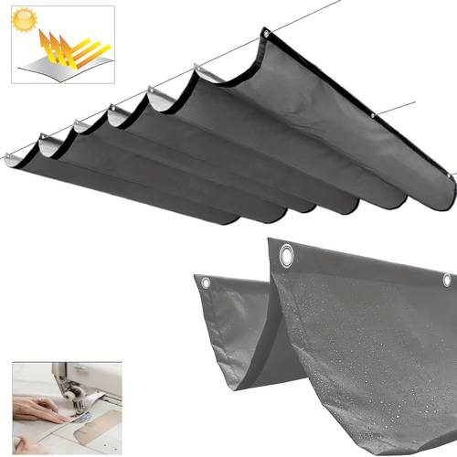markise ausziehbar, verstellbarer polyesterstoff mit ösen, sonnenschutz für draußen, 81-90% sonnenschutz, einfache werkzeuglose montage für terrasse, garten, uv-pergola-abdeckung, outdoor-privatsphäre-lösung für hausbesitzer, langlebiges design