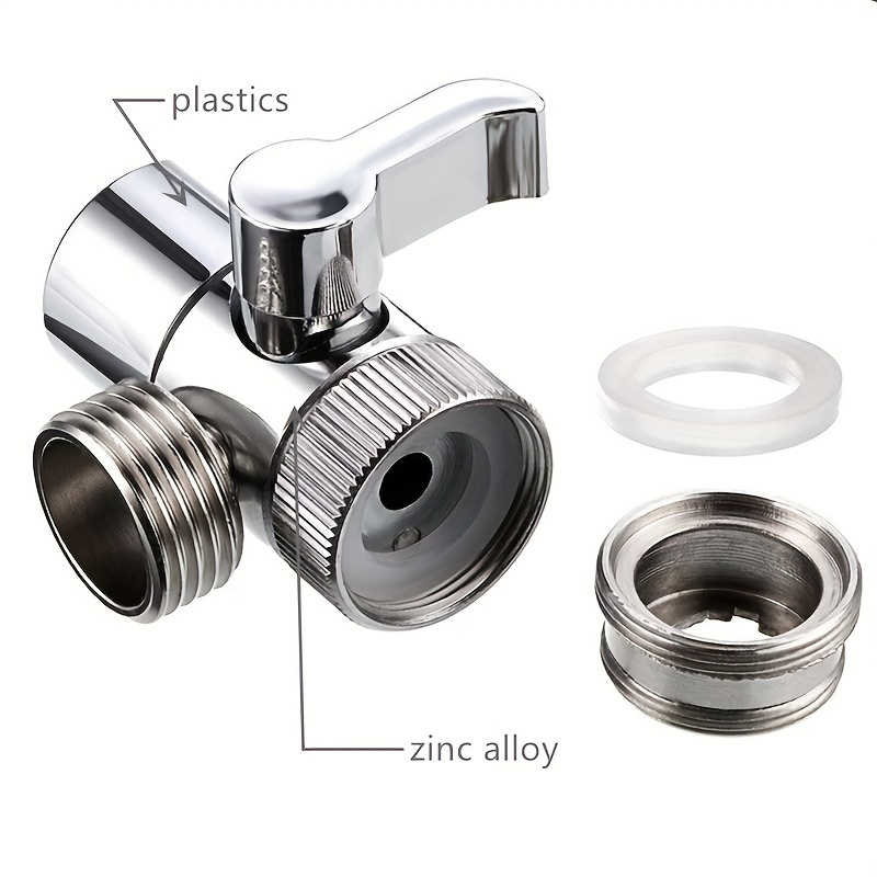 Image of Bathroom Faucet Adapter Switch Splitter Diverter Kitchen Sink Valve Water Tap Connector Separator Shower Toilet Tee Accessories