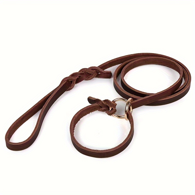 Soft Leather Leash For Dogs, Adjustable Training Rope For German Shepherds And Mastiffs