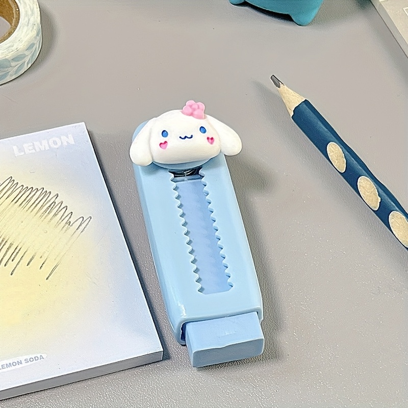 Licensed /kuromi/cinnamoroll/my Melody Retractable Eraser - Cute Cube Erasers With Durable Abs Plastic, Rectangular Retractable Mechanism For, Office, Pencil Case - Compatible For Fans ( &