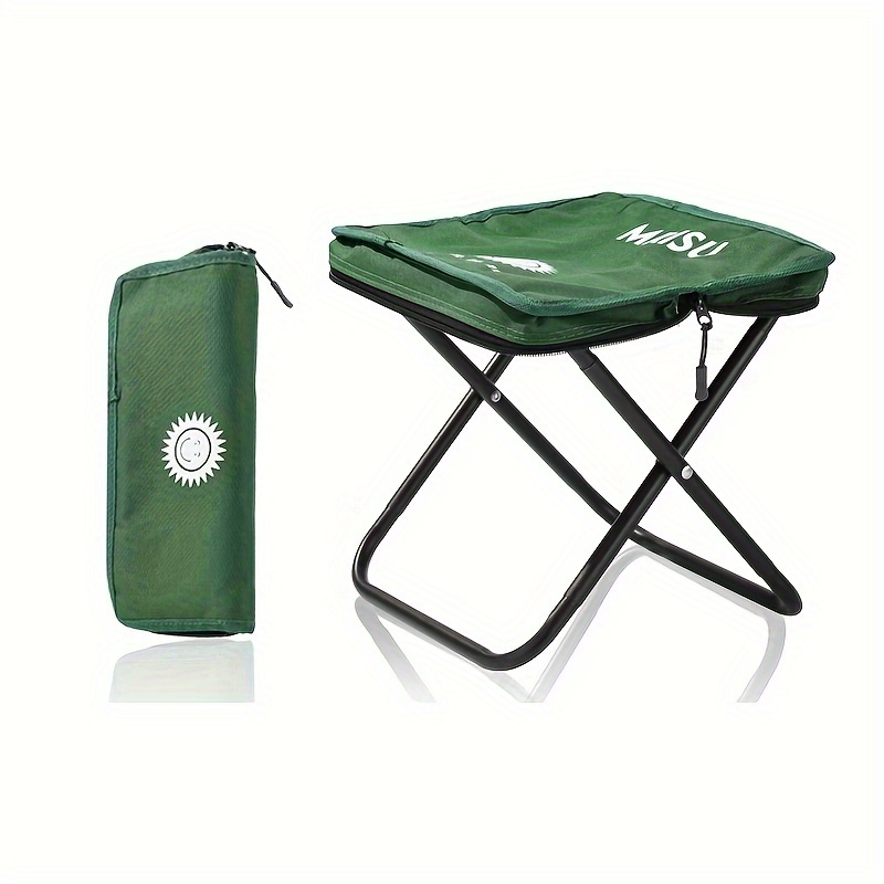 Comprar Taburete plegable para acampar, alta estabilidad, resistente,  resistente al agua, tamaño compacto, silla plegable, suministros para  acampar