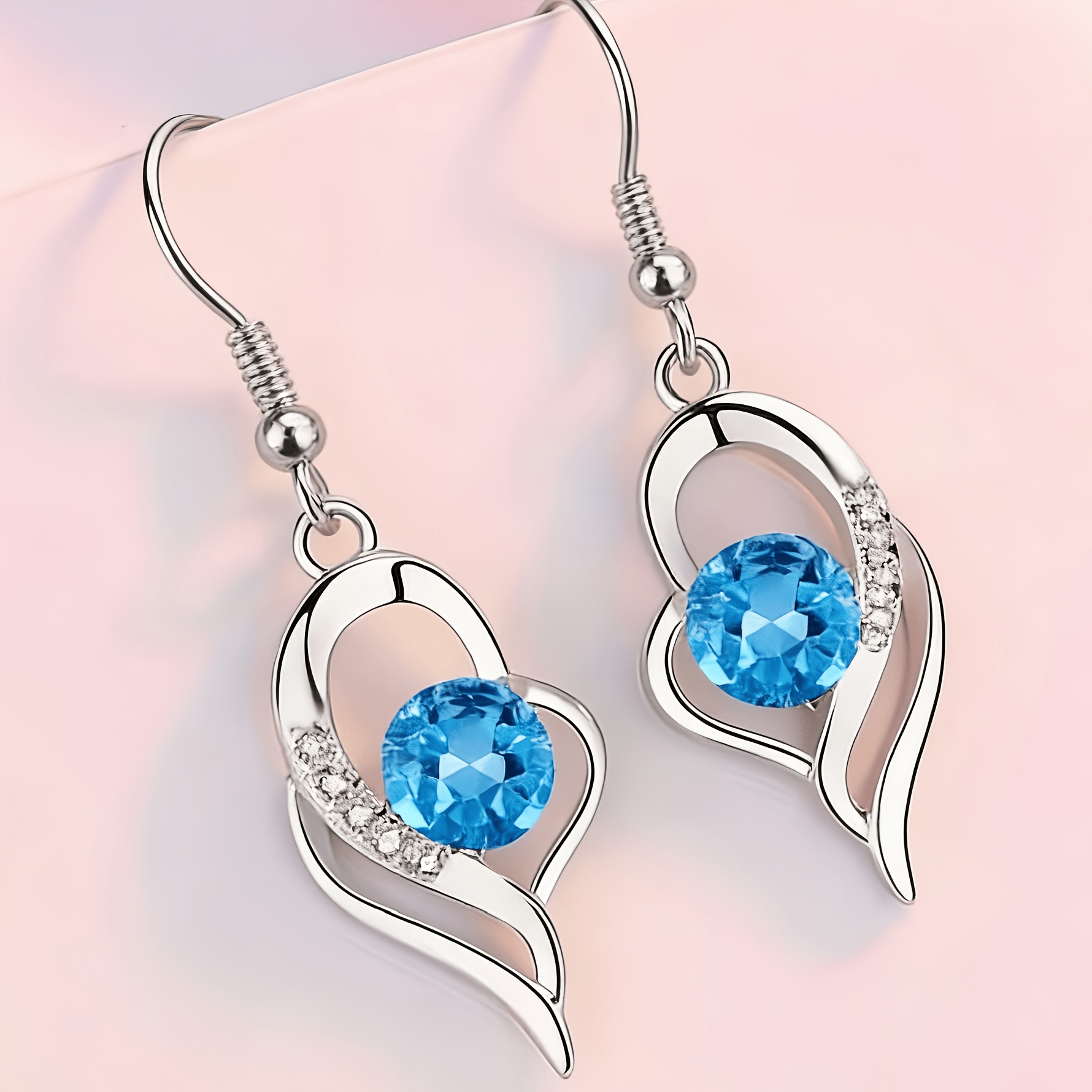 Heart-Shaped "With You in My Heart" Earrings