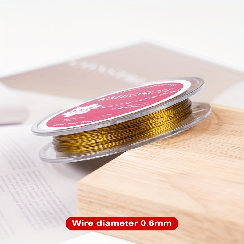 E-shop KMEOSCH 7- Edelstahl Schmuckdraht - Ultra-weicher, flexibler Basteldraht in verschiedenen Größen von 0.3mm bis 0.6mm, und langlebig für