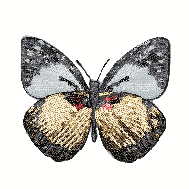 1pc Sequined Patch With Hot Melt Adhesive, Suitable For Embroidery On Bags And Sweaters, As Well As Clothing Additions