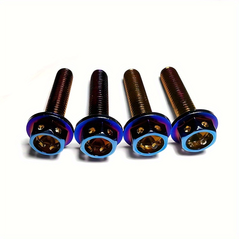 Stainless Steel 304 Electroplated M6*30mm Hex Socket Hollow Flange Head, -plated And Blue-plated, For Modified
