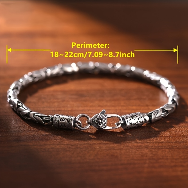 TEMU A Bracelet Made Of S925 925 Silver, Which Is Hypoallergenic, Features A Vintage Style, Is Trendy And , Ideal For Any Event, Making It An