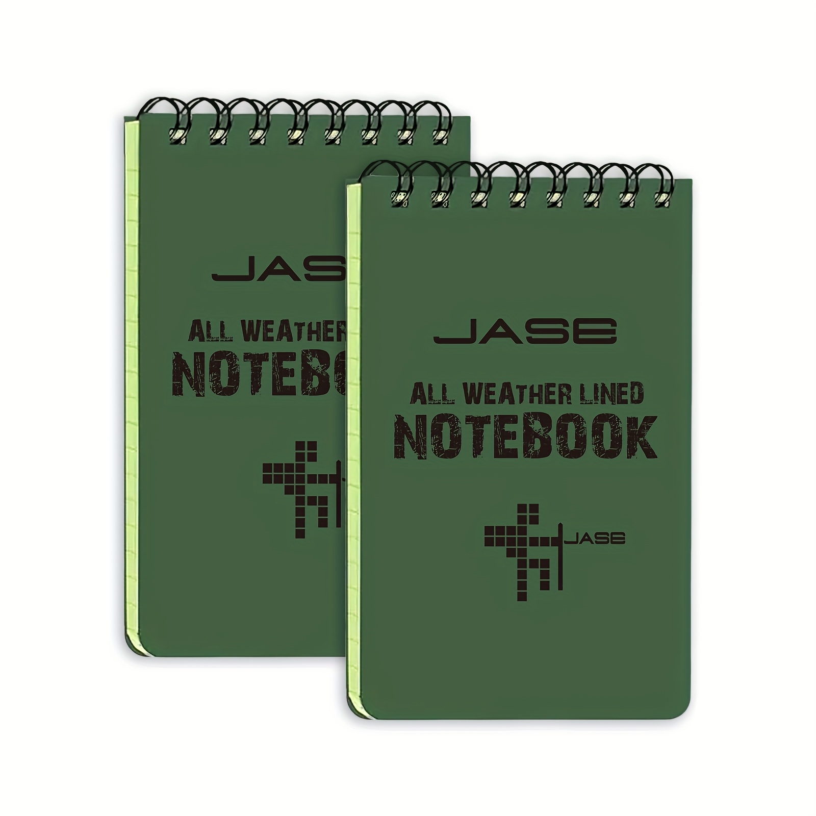 Image of 1/2/5pcs Notepad, Pocket Sized Tactical Notepad For Outdoor Activities Recording(army Green, 3"x5")
