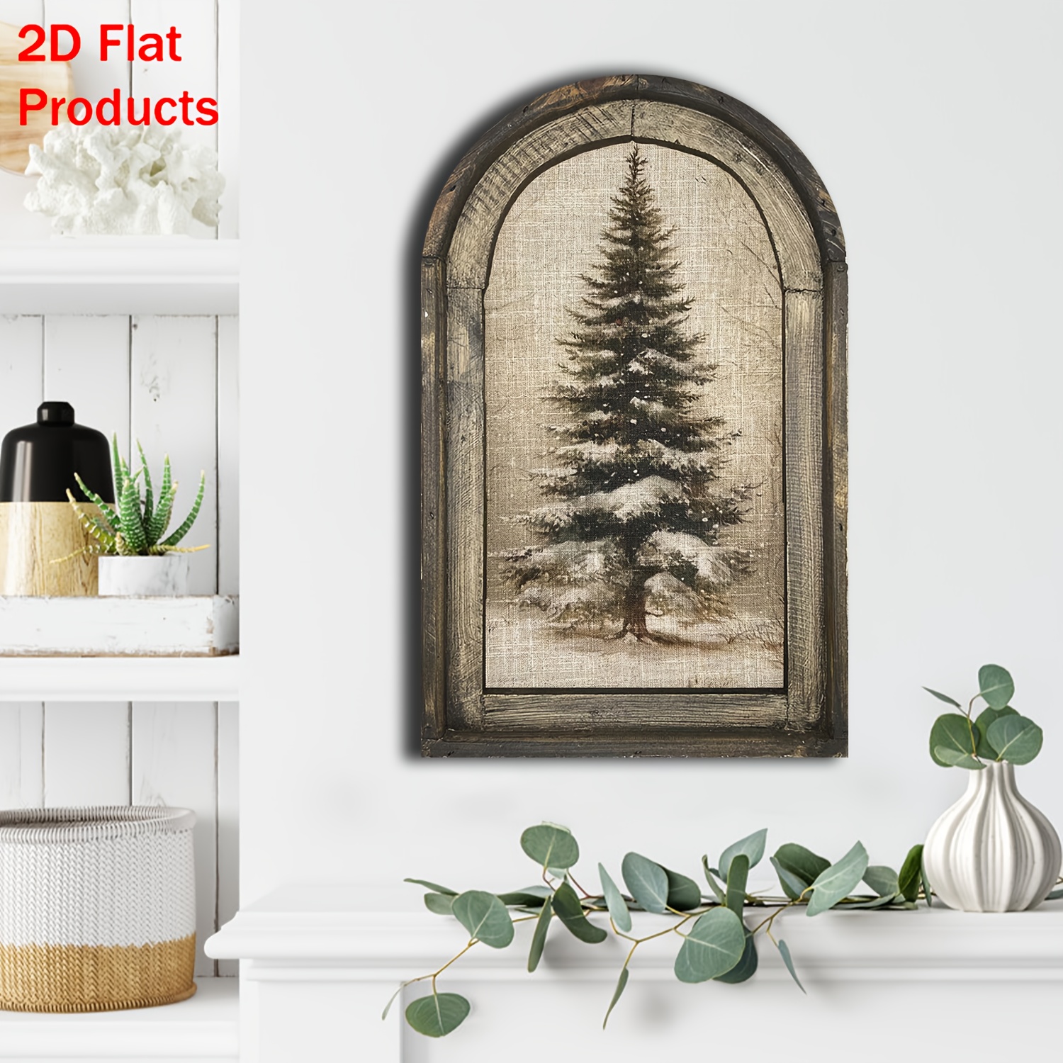 Image of 2d Flat - 2d Printed Sign, 1pc, Bohemian Style Wood Decorative Plaque, Suitable For Wall Decoration In Courtyards, Garages, Stores, Homes, Bars, And Clubs