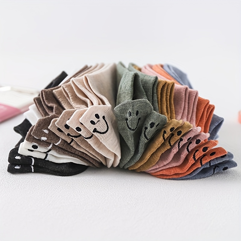 TEMU 10 Pairs Of Elastic And Ankle Socks, Beautiful Socks, Cute Socks, Lightweight Socks, Low Cut Socks For Women