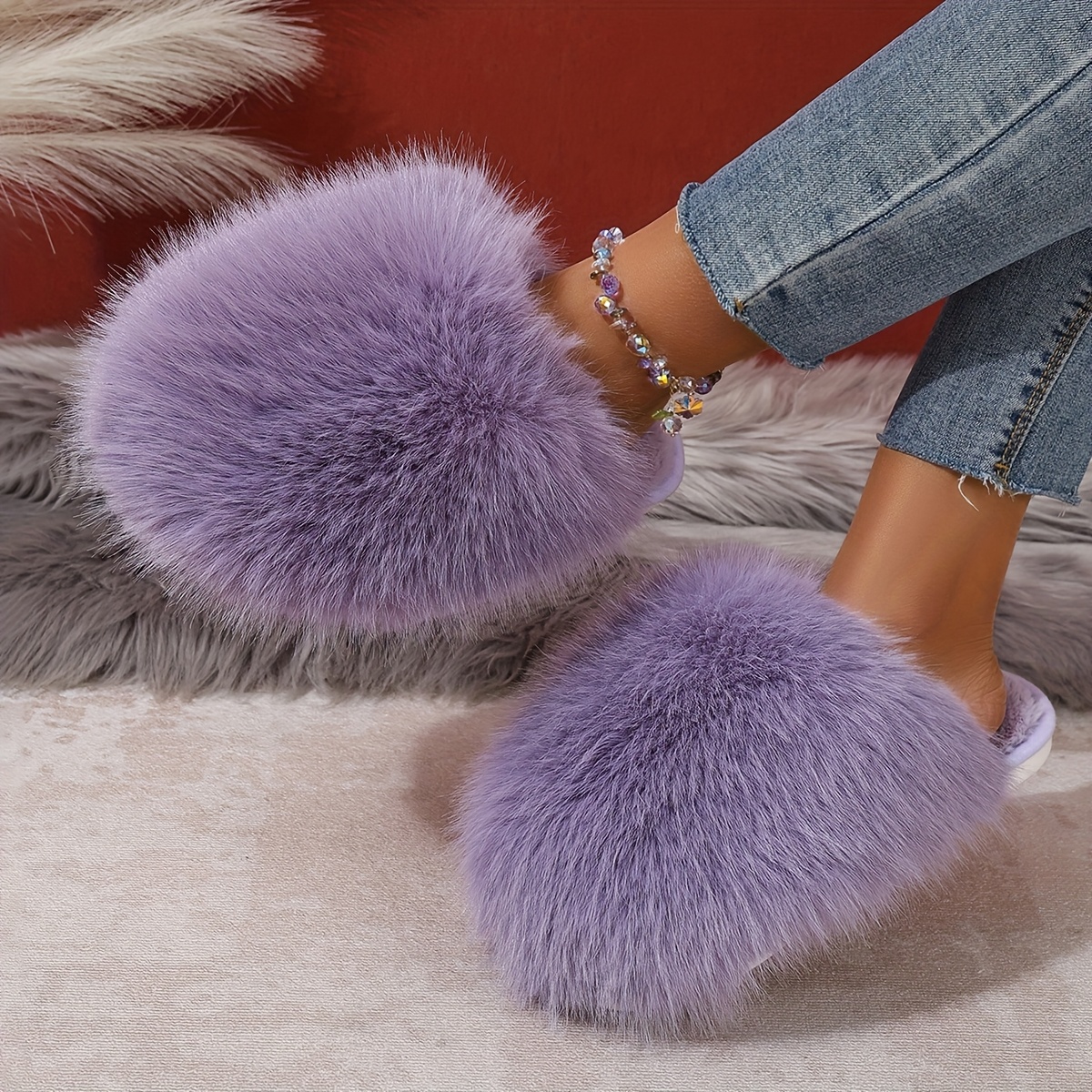 Madden Girl Lavender Lilac Braided Slip on Slide Medium Heel  Stylish Lavender Women\'s Sandals display picture 1