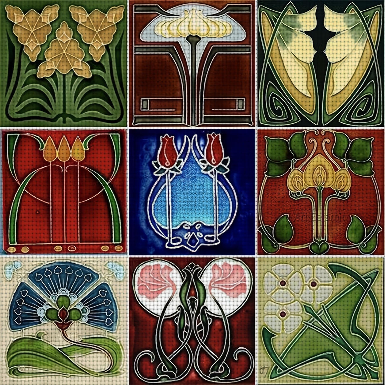 TEMU 1pc Printed Diy Stitch Kit, Frameless, " Are Colorful Patterns" Design, Perfect For Beginners' Relaxing Craft Time, Allows You To Experience The