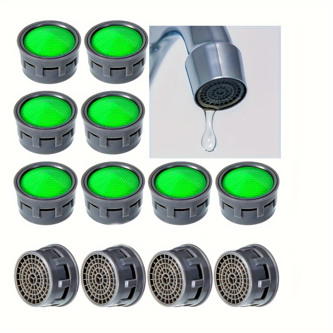 

5/10/20pcs Plastic Faucet Aerators, 0.82" Universal Tap Filter Nozzles, Bathroom Faucet Spouts Mesh, Water-efficient Sink Accessories