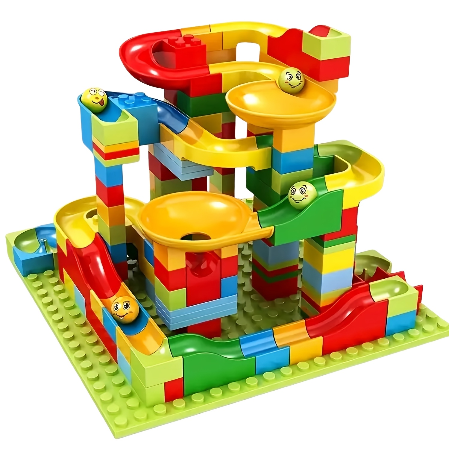 Artikelbild 171-teiliges schiebebahn-baustein-set, puzzle-spielzeug, ineinandergreifende bausteine, bahn-bausatz, 171-teiliges blockmodell-dekoration, geschenk für kinder, geburtstagsgeschenk, weihnachtsgeschenk