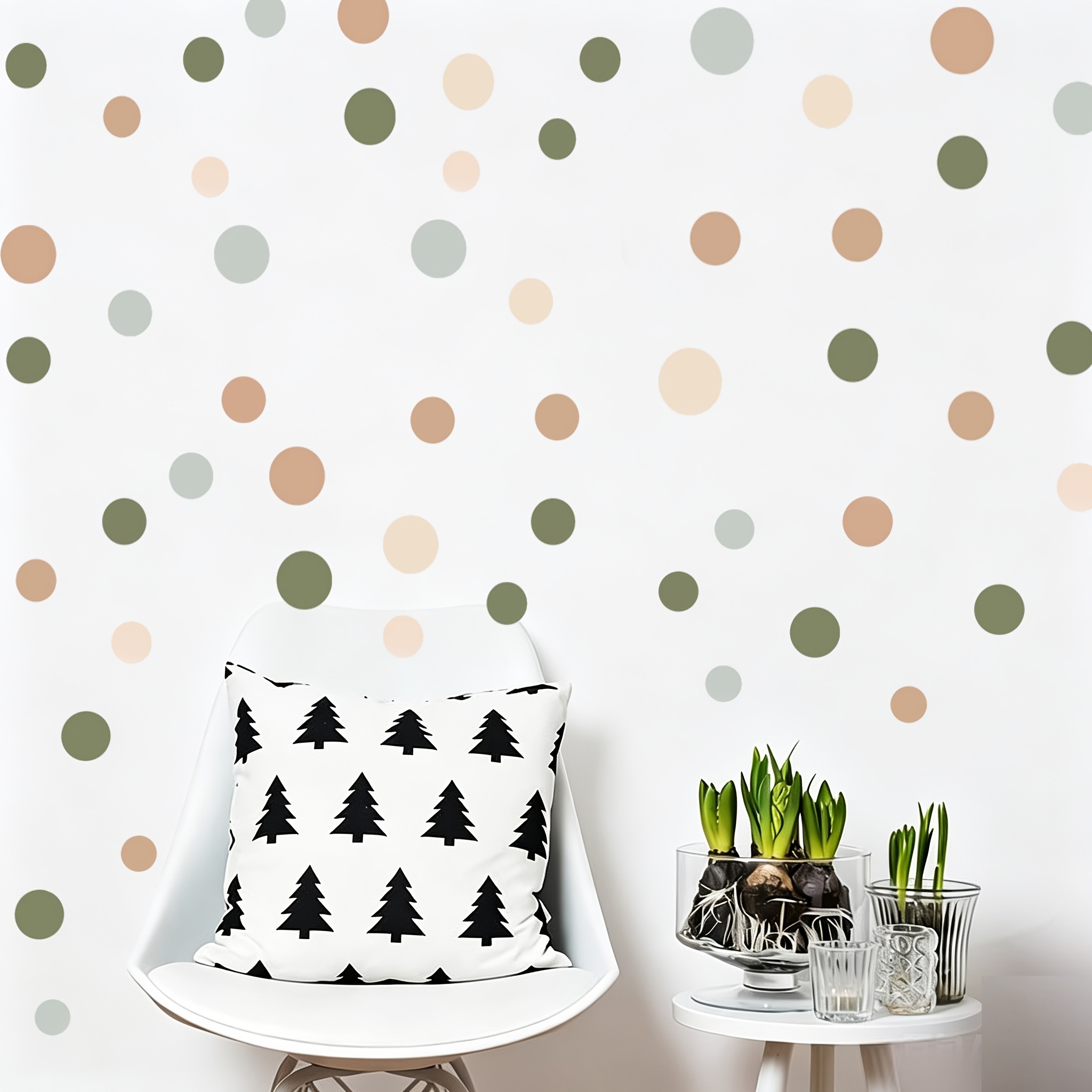 Image of 3pcs/set Colorful Dot Wall Stickers, 99pcs Bohemian Colorful Dot Stickers For Bedroom, Playroom & Classroom Decor, Vibrant Diy Wall Art Perfect For Living Room Or Bedroom Accents, Living Room Decor