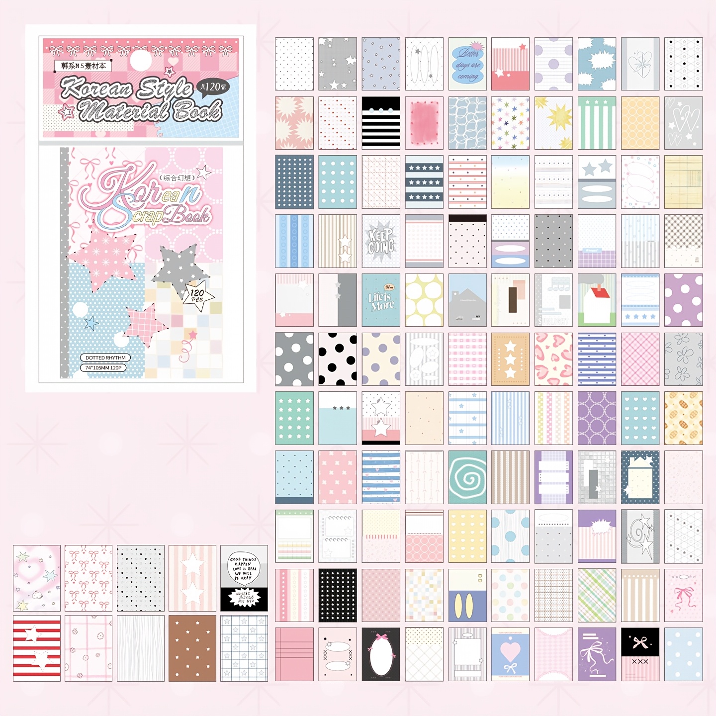 TEMU Nuevo Álbum de Material para Scrapbook M5, 120 Páginas por Libro, Tamaño de Página Interior 7.4 X 10.5 Cm / 2.91 X 4.13 Pulgadas, Papel Base