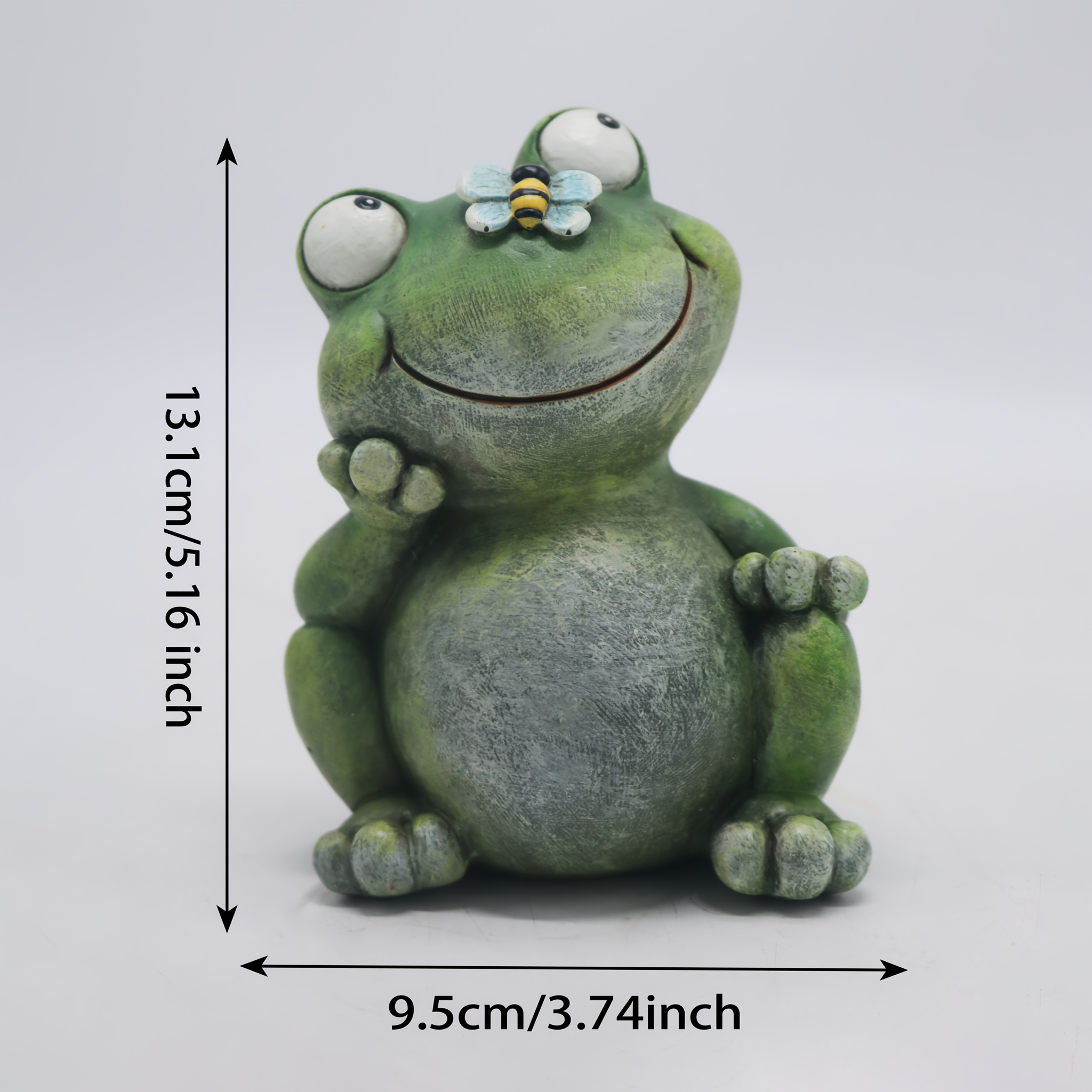E-shop 1 Stück Kreative Tierdekoration - Niedliche Resin-Froschstatue, Deko für Zuhause, Schreibtisch, Garten Hof, Vielseitige Dekoration