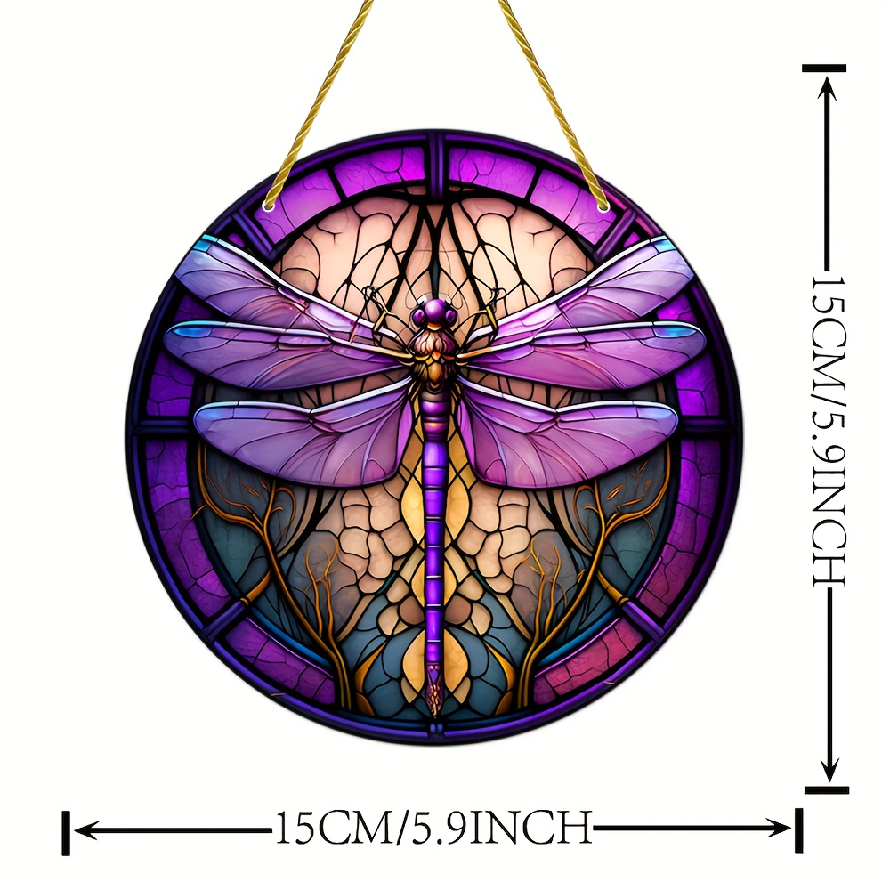 5.9 x 5.9 inch Acrylic Dragonfly Wall Hanging (15x15cm) - Cosmic Serenity Shop