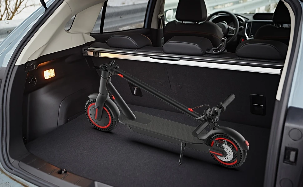 8 5 inch foldable adult electric scooter with led display screen range of 350w 10 4ah capacity lithium battery 25km h range of 21 miles load capacity of 120 suitable for commuting details 5