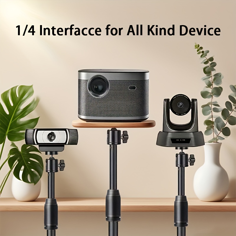 E-shop Logitech Netzwerkkamera-Ständer, Tischstativ, mobiler Halterungsständer, geeignet für Webcam-Arm, sicherer Tischaufbau, keine Batterie