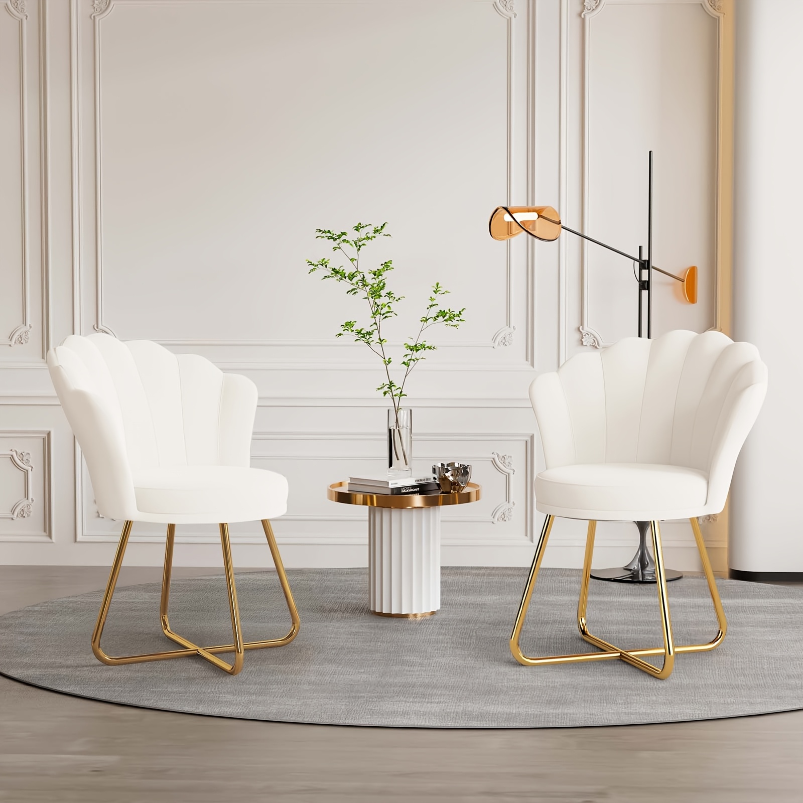 Upholstered Dining Room Chair with Backrest and Armrests