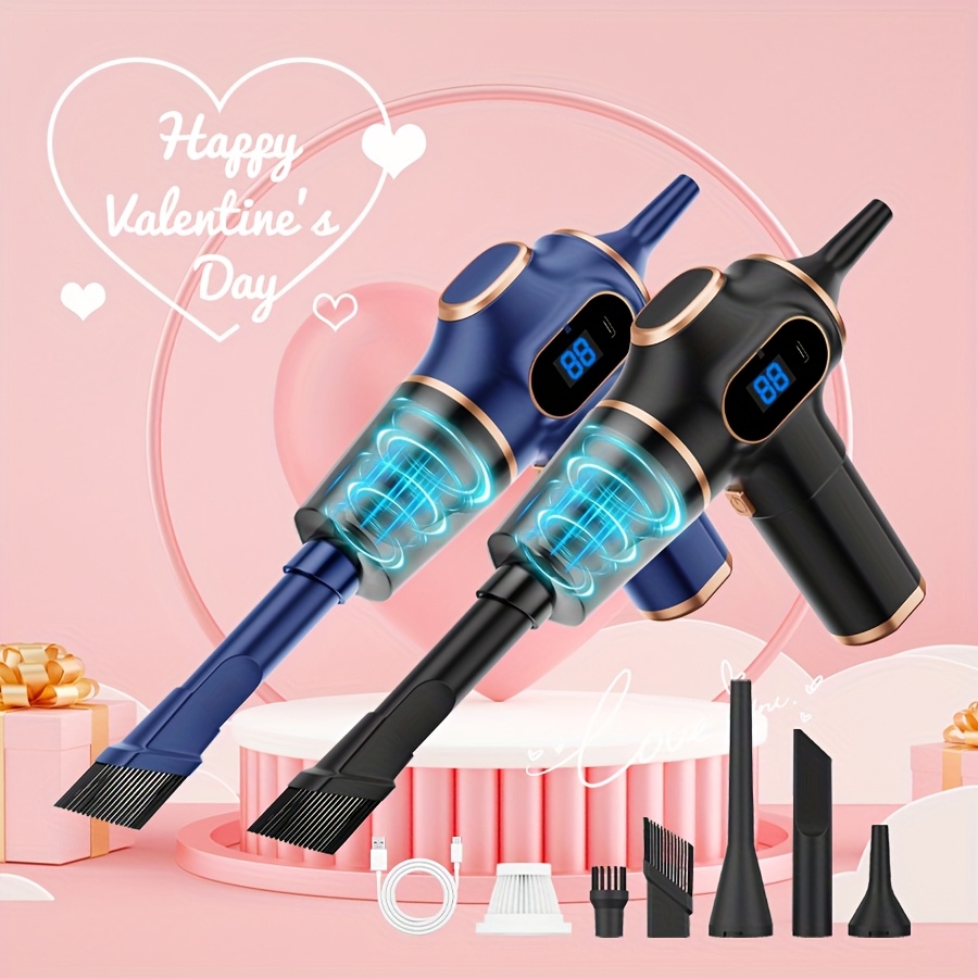 

Dual Battery Electric Handheld Vacuum Cleaner, Wireless Portable Vacuum Cleaner, Rechargeable, Integrated Blowing And Suction, Multiple Accessories, Sofa, Pet Hair Cleaning