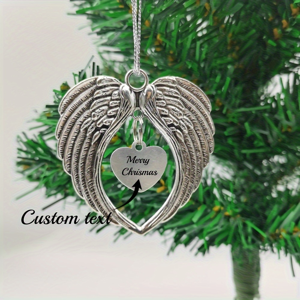 

Custom Vintage Silvery Ornament - Personalized Text, Christmas & Holiday Decor, Accent