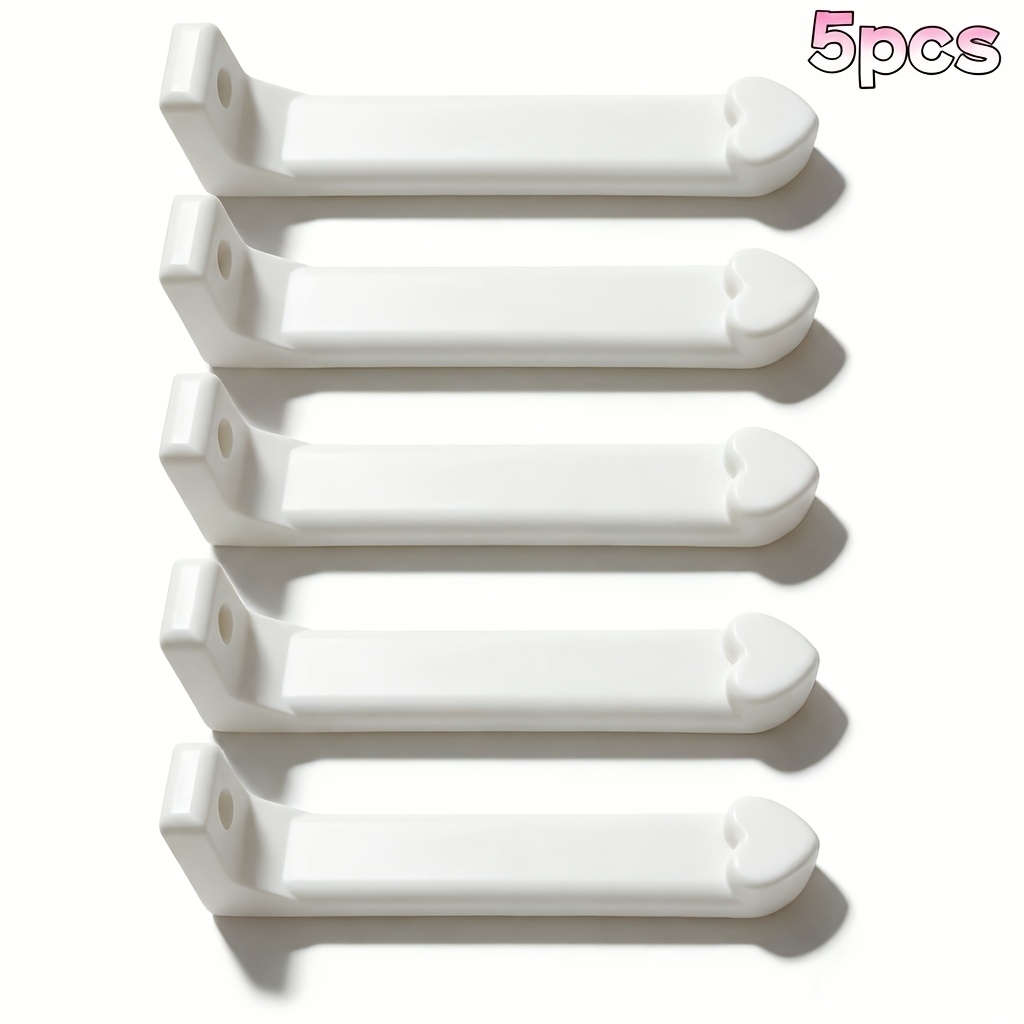 TEMU 5pcs Heavy Duty Wall Mounted Tape Dispenser Organizer, Rustproof Storage Rack, Secure Hanging Utility Hook, Multi-scene Use For Washi Tape,