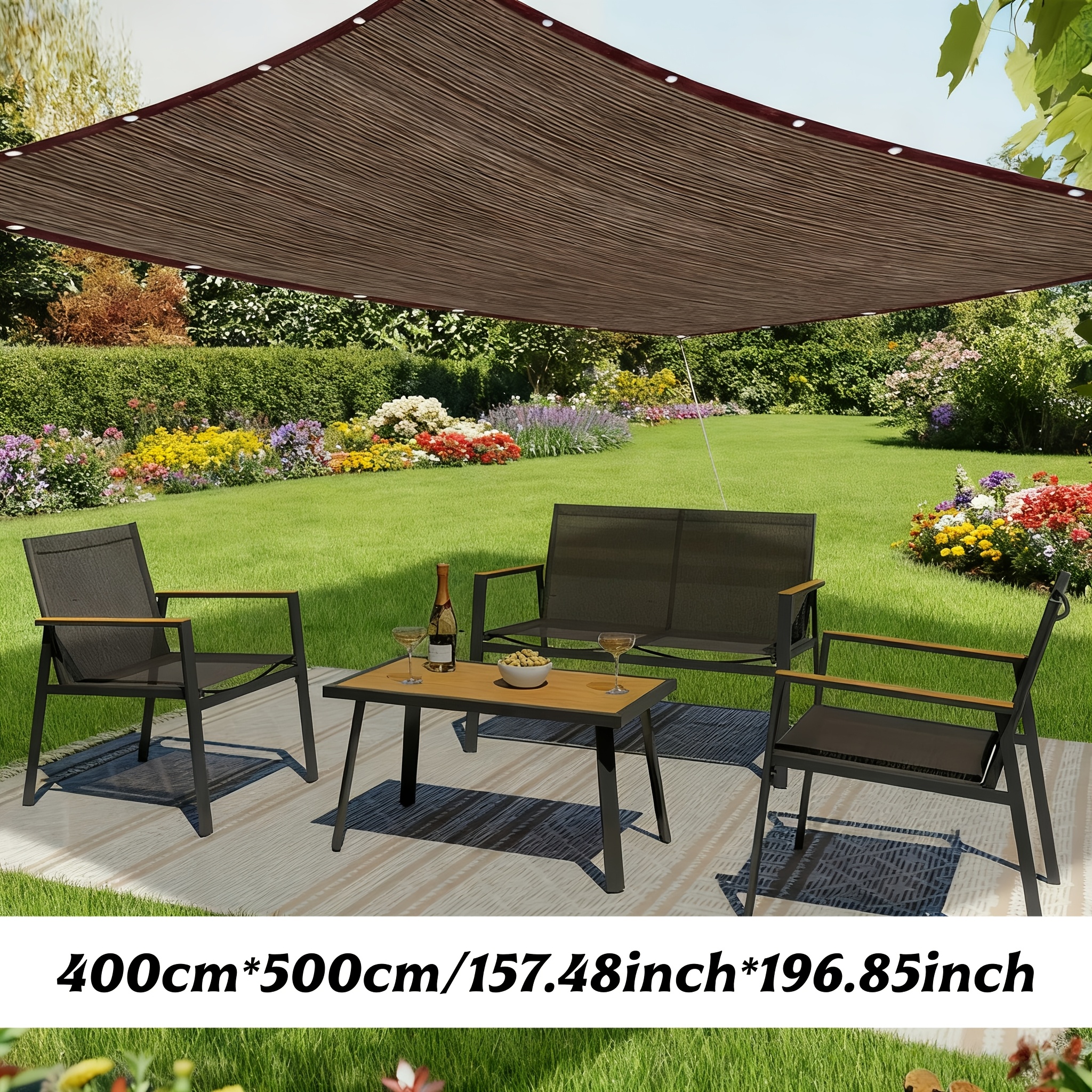 E-shop 85 % Sonnenschutzgewebe, Sonnenschutznetz für Garten, Terrasse & – HDPE, atmungsaktiv, reißfest, UV-geschützt & wetterfest; für Gewächshäuser,