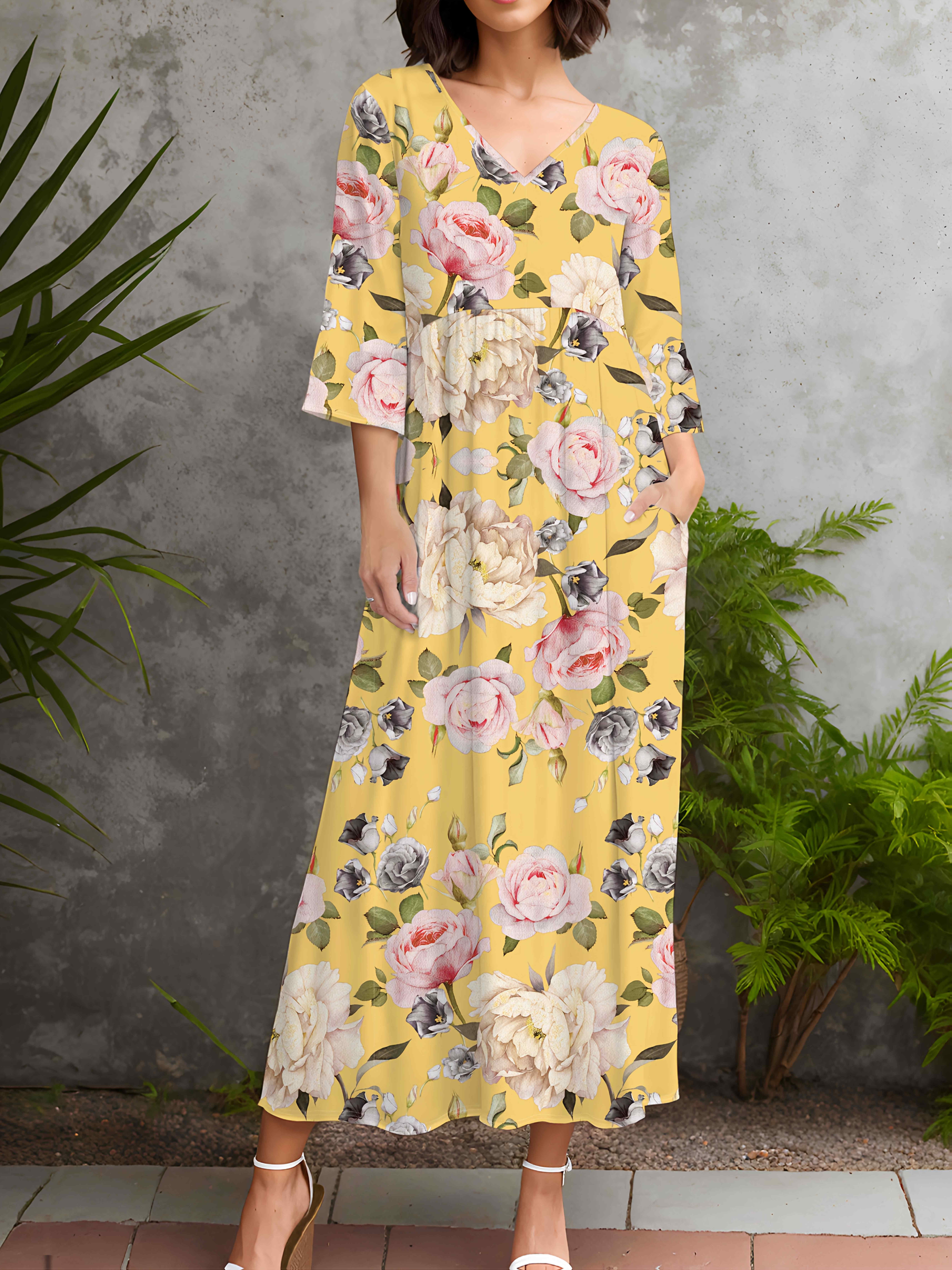 cute medium dresses Trendy Medium Wash Denim Maxi Dress | Cute Women's Dresses