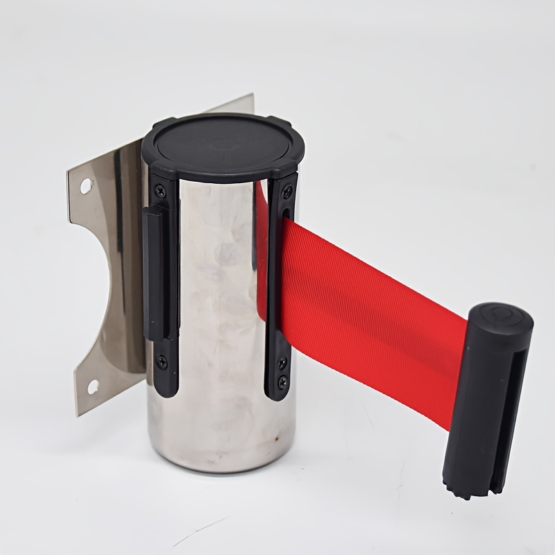 Wall-mounted Personnel Isolation Barrier, Retractable Safety Fence, 2m Line Railing, Warning Tape, Caution Line