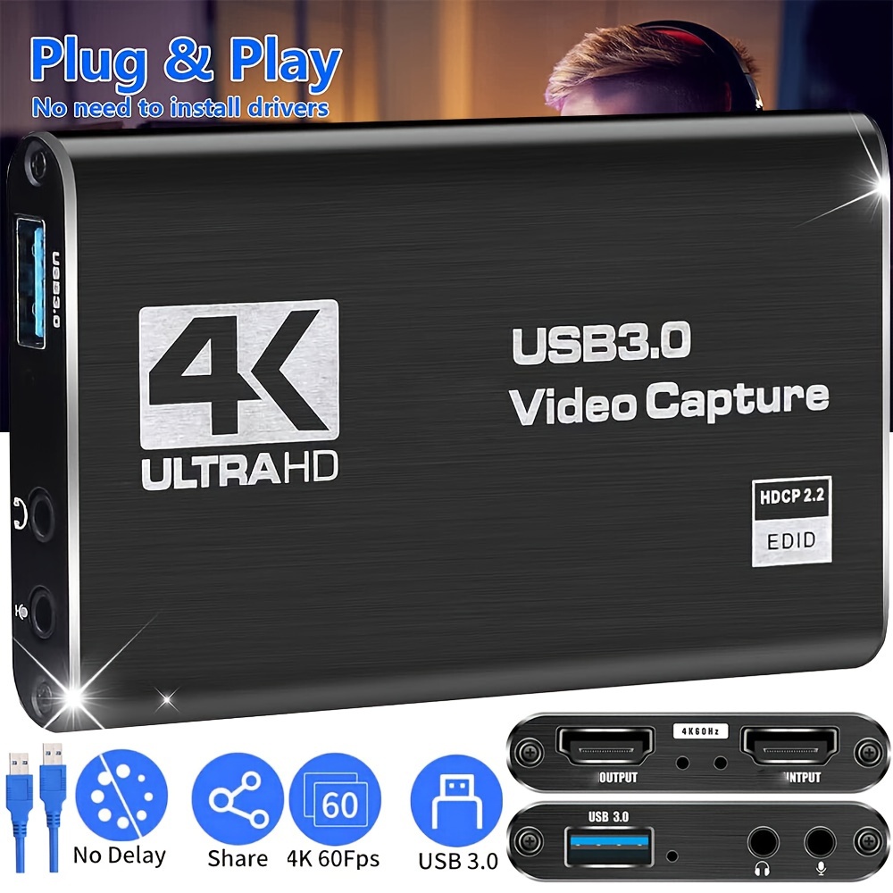 

4k Audio , Usb3.0 Game Capture Device Switch For Streaming