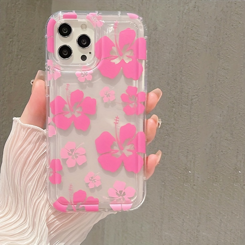 

Big Flowers For Iphone12 Phone Case For 13/14 Straight Edge 11 New Female For 13pro Lens All-inclusive Max Silicone Anti-fall For 8plus Men's Ip Cover For 7/8