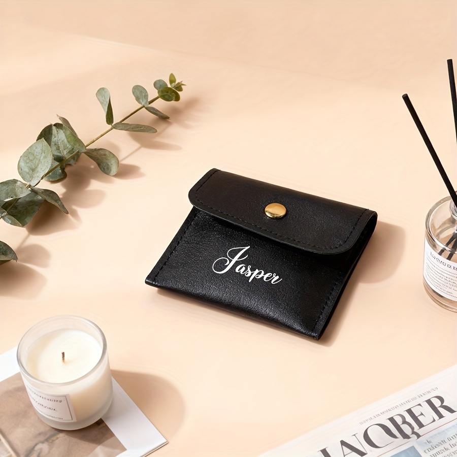 TEMU A Travel Jewelry Pouch, A Bag For Packaging Gifts, Designed For Rings, Necklaces, And Bracelets. It Features A Snap Closure For Easy Portability