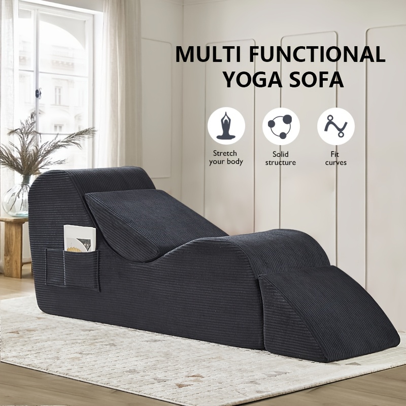 Adult Yoga Chair Yoga Chaise Lounge Chair Padded Stretching