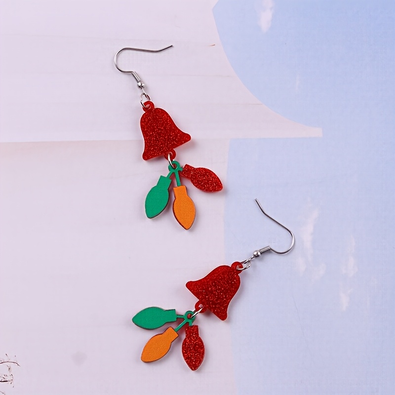 Creative Snowman Acrylic Drop Earrings