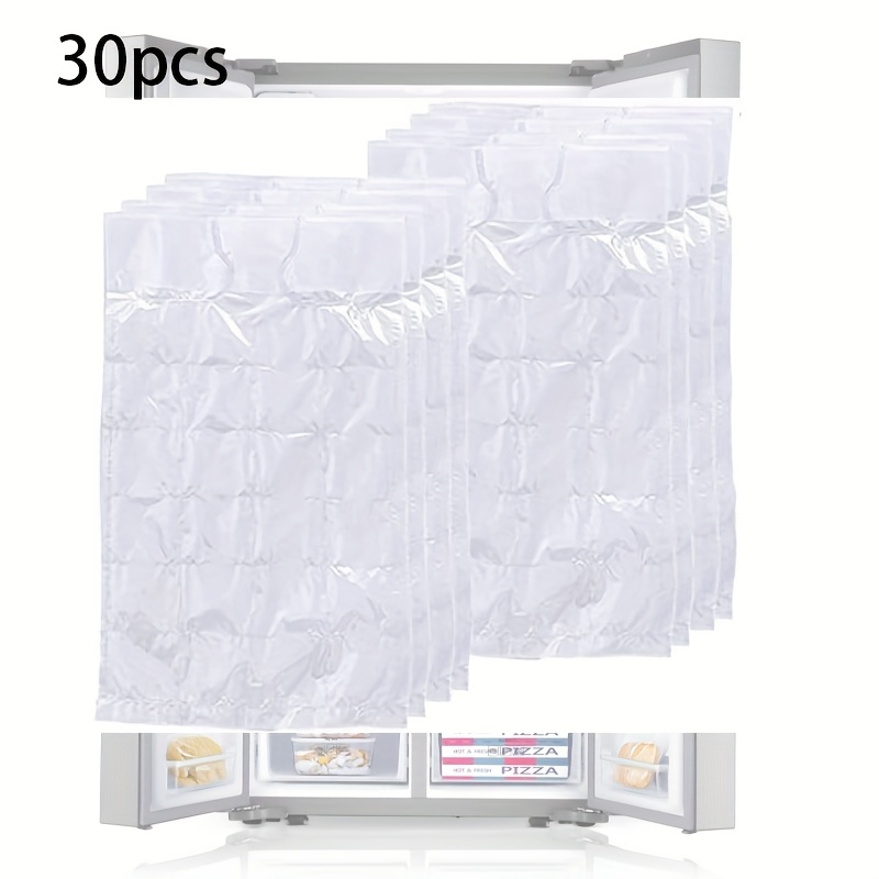 Image of 30pcs Disposable Self-sealing Ice Bags For Food Storage And Kitchen Use, Multipurpose Freezer Bags, Self-sealing Freezer Ice Makers, Stackable, Easy-release For Cocktails, Wine, Suitable For Home Use
