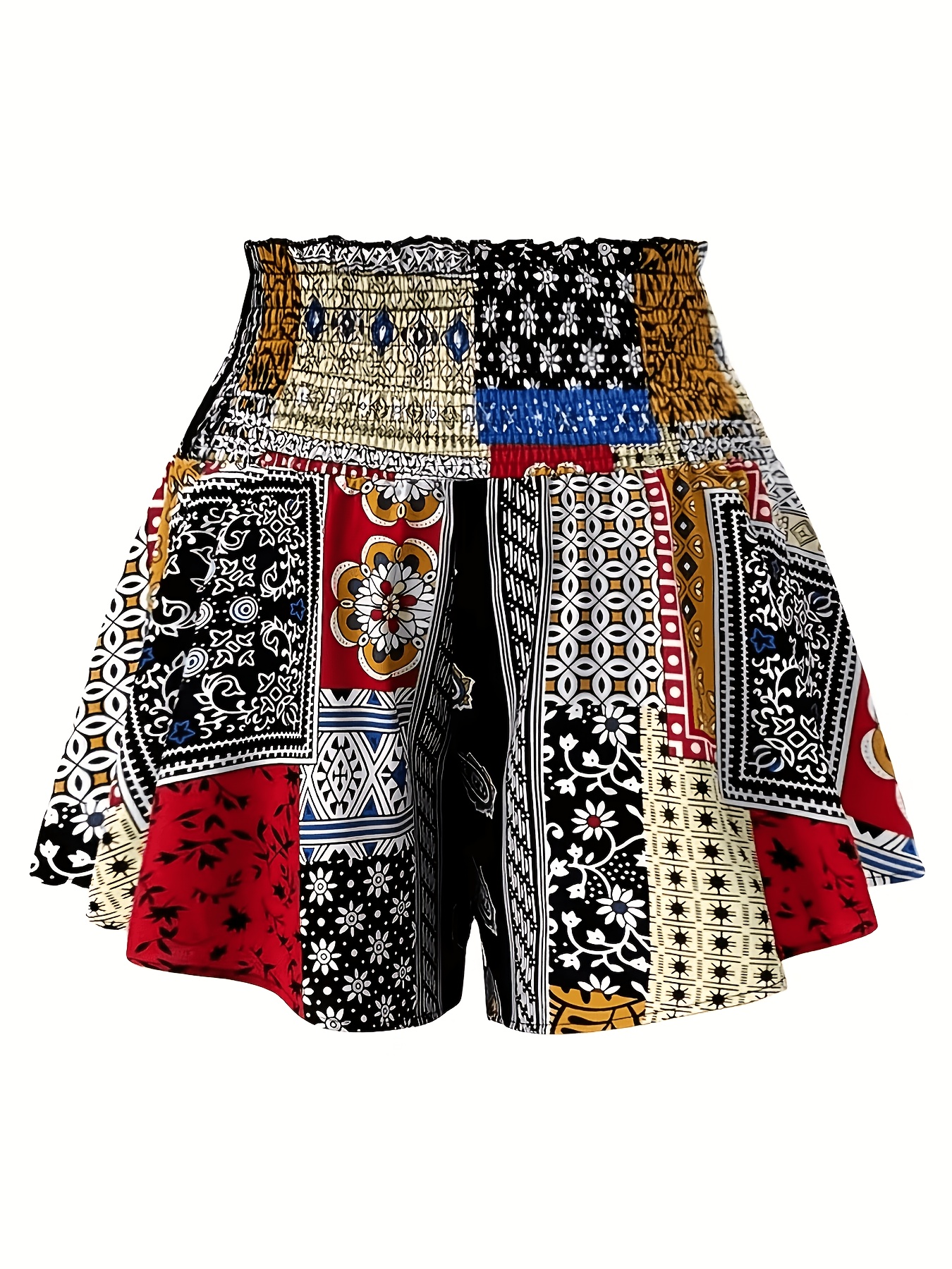 Calção-Saia Estilo Étnico de Verão, Confortável 2
