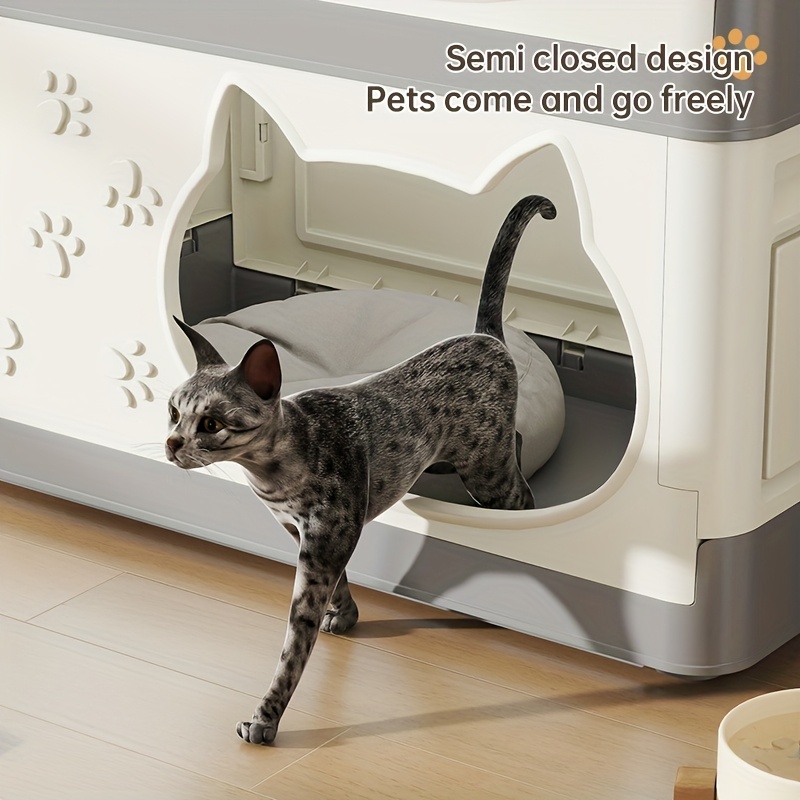 pet storage cabinet lidded storage cabinet cat bed dog bed pet storage box pet storage box white pet storage cabinet dog storage cabinet cat storage cabinet cat house dog house pet   cabinet plastic material   storage