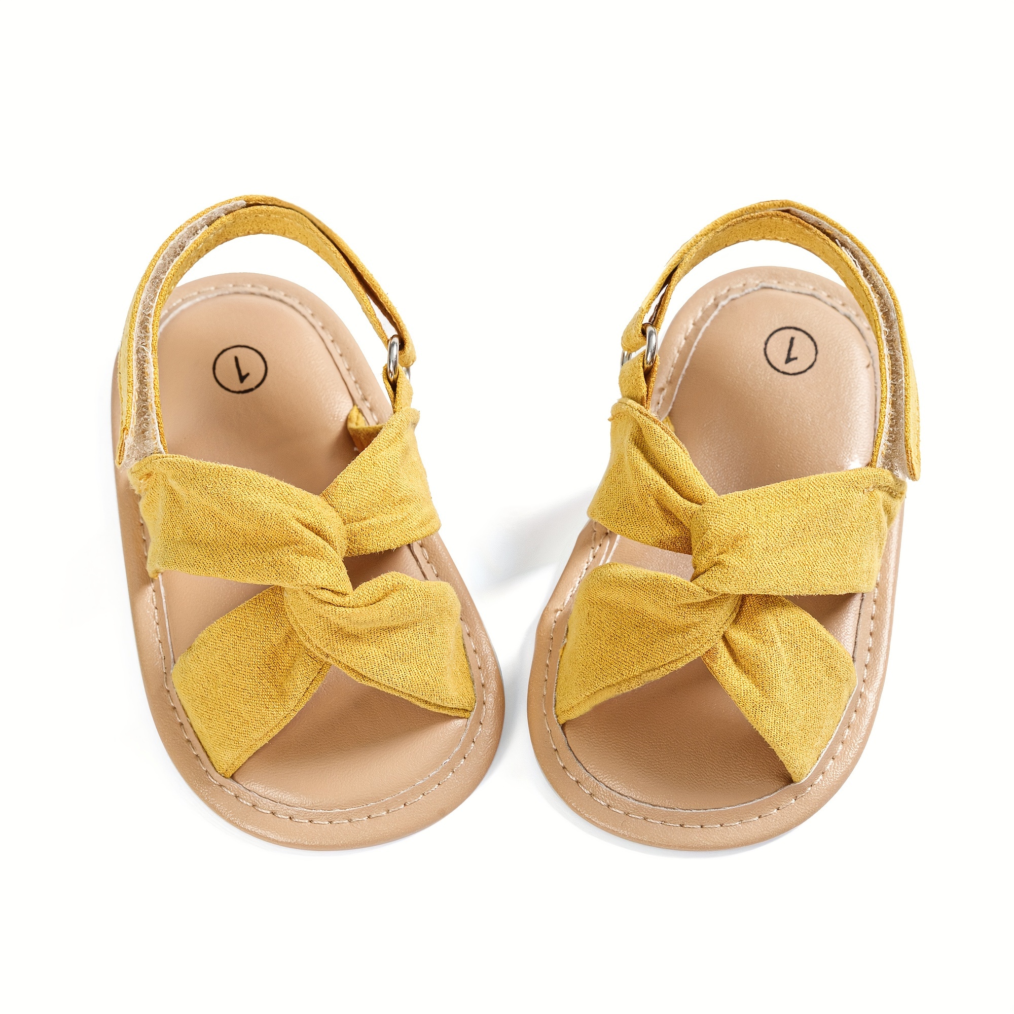 Casual Solid Color Open Toe Sandals For Baby Girls, Breathable Lightweight Walking Shoes For Spring And Summer