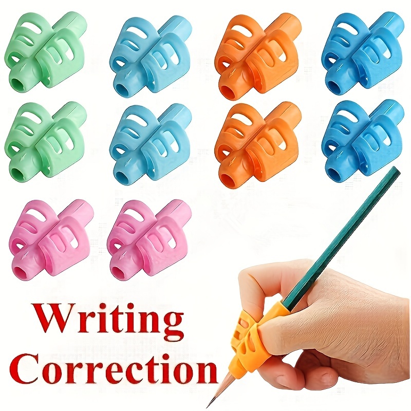 1pc 2pcs   grips silicone learn writing tools writing pen writing correction devices children study supplies for children halloween christmas giftschristmas stocking stuffers christmas stocking stuffers
